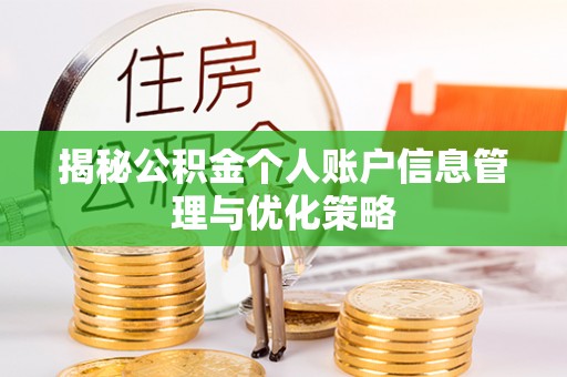香港揭秘公积金个人账户信息管理与优化策略