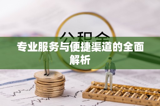 香港专业服务与便捷渠道的全面解析